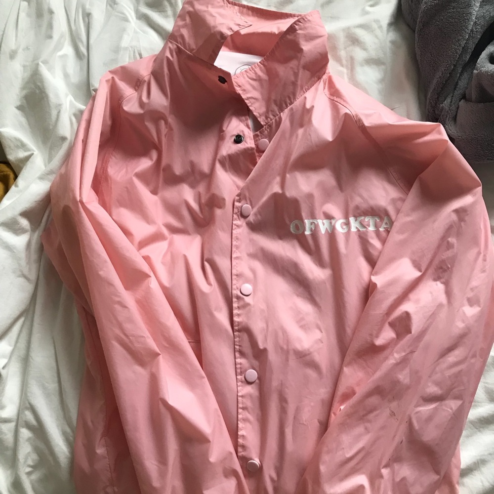 Pink RARE OFWGKTA rain/windbreaker
